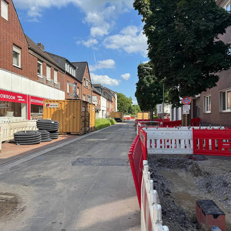 Baufortschritt in Geldern: Gelderstraße soll bis Oktober fertig sein