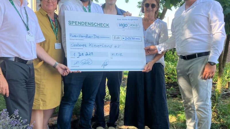 Essbares Kleverland: Spende für den öffentlichen Gemeinschaftsgarten