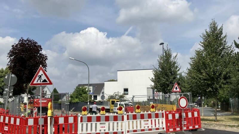 Straßensperrungen in Meerbusch: Baustelle in Büderich wandert weiter