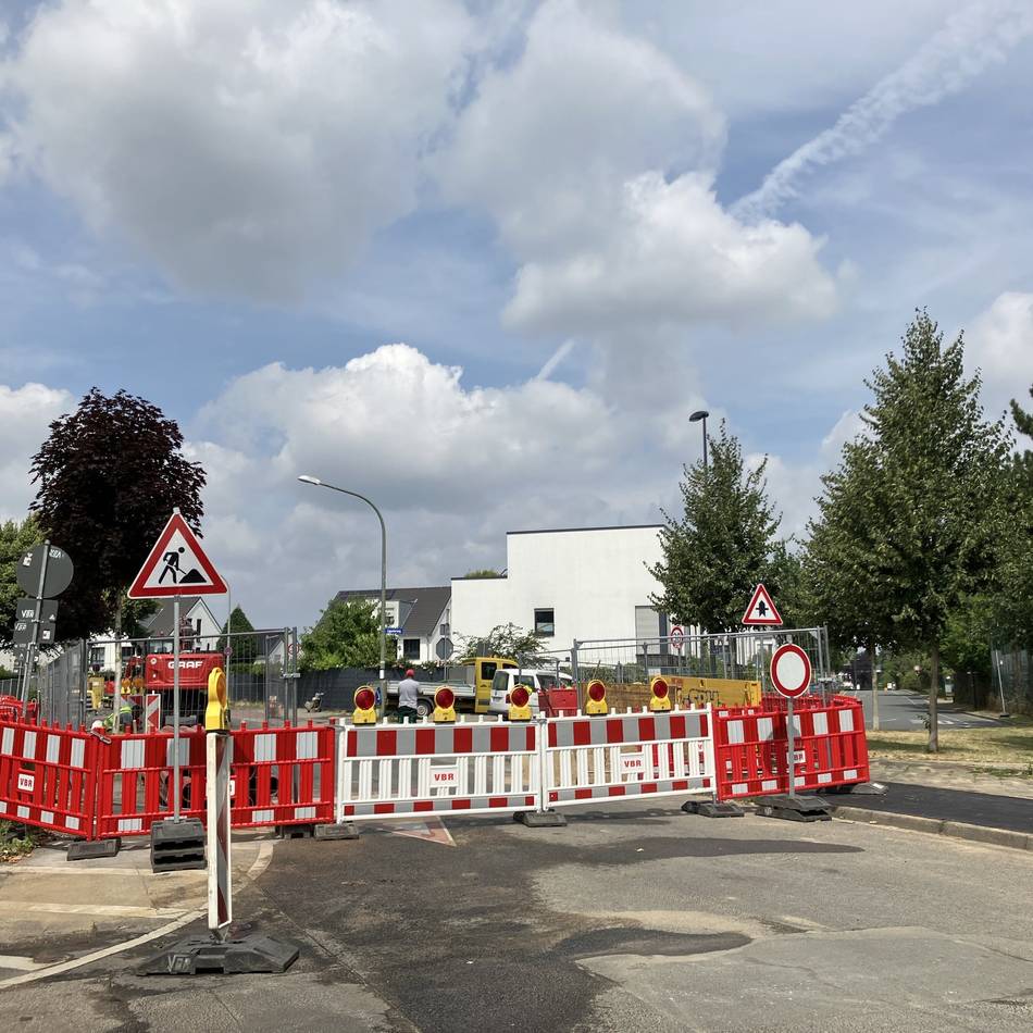 Straßensperrungen in Meerbusch: Baustelle in Büderich wandert weiter