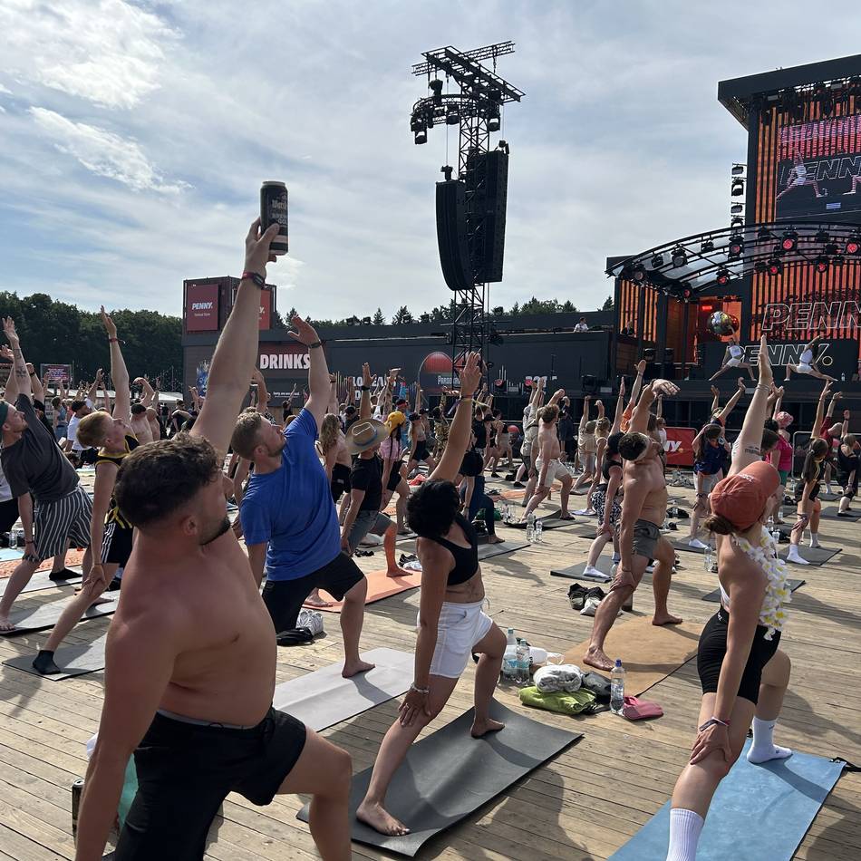 Sport auf dem Parookaville: „Wir machen kein Yoga mit Räucherstäbchen“