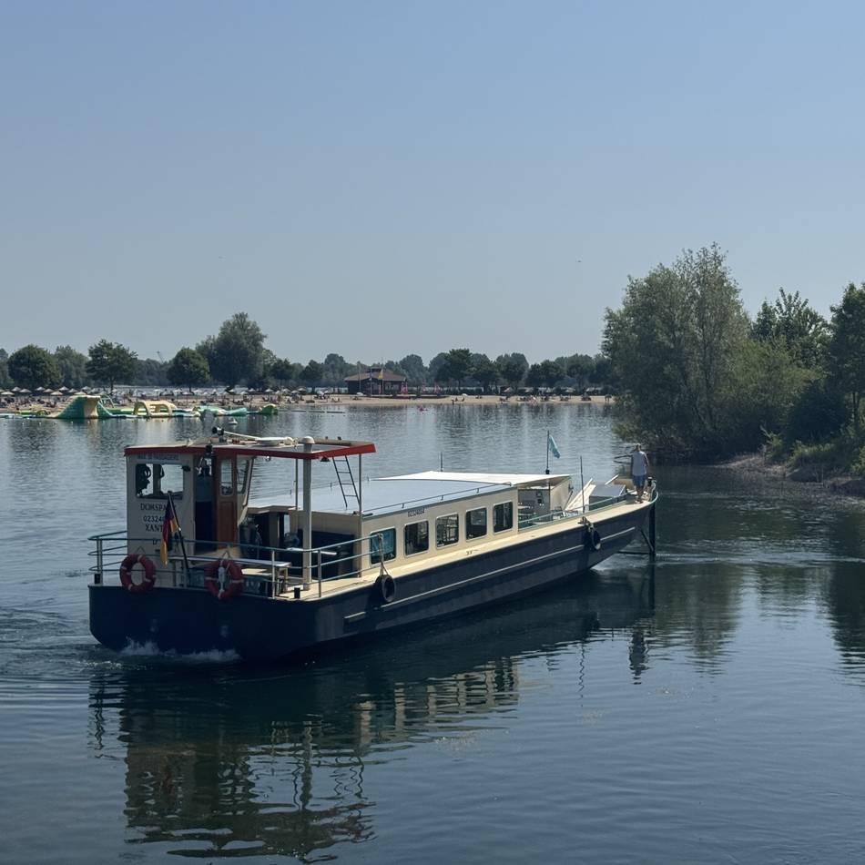 Lösung für Klappbrücke : MS Domspatz fährt jetzt auch auf der Xantener Südsee