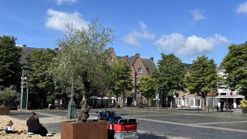 Autofreier Markt in Goch: Im Sand spielen möglich bis 7. September
