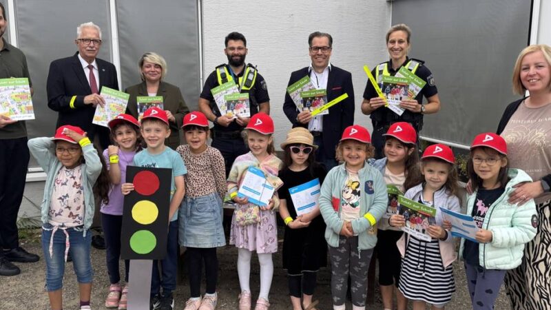 Aktion „Sicher zur Schule“ im Kreis Mettmann: Kinder wappnen sich für den Schulweg