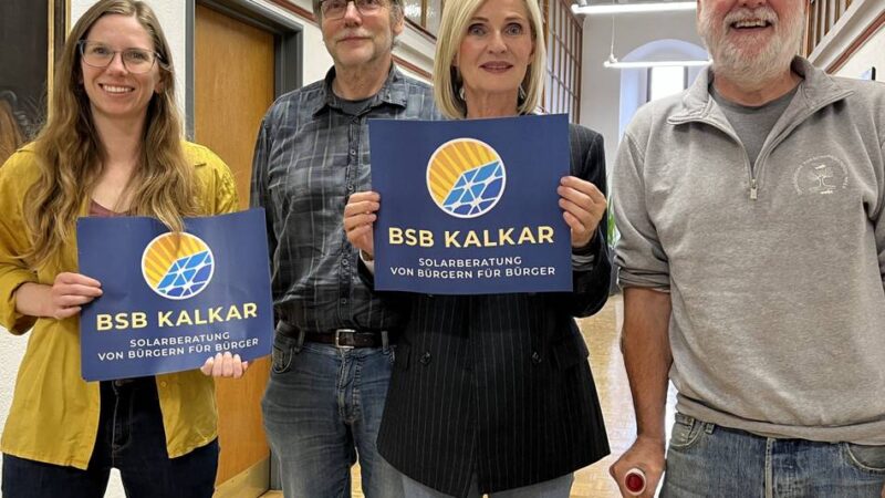 Einfach einen Termin machen: Kalkar bietet ab sofort ehrenamtliche Solarberatung an
