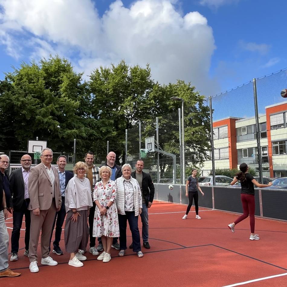Geöffnet für alle Sportler: Kalkar eröffnet „Sportkäfige“ nicht nur für Schüler