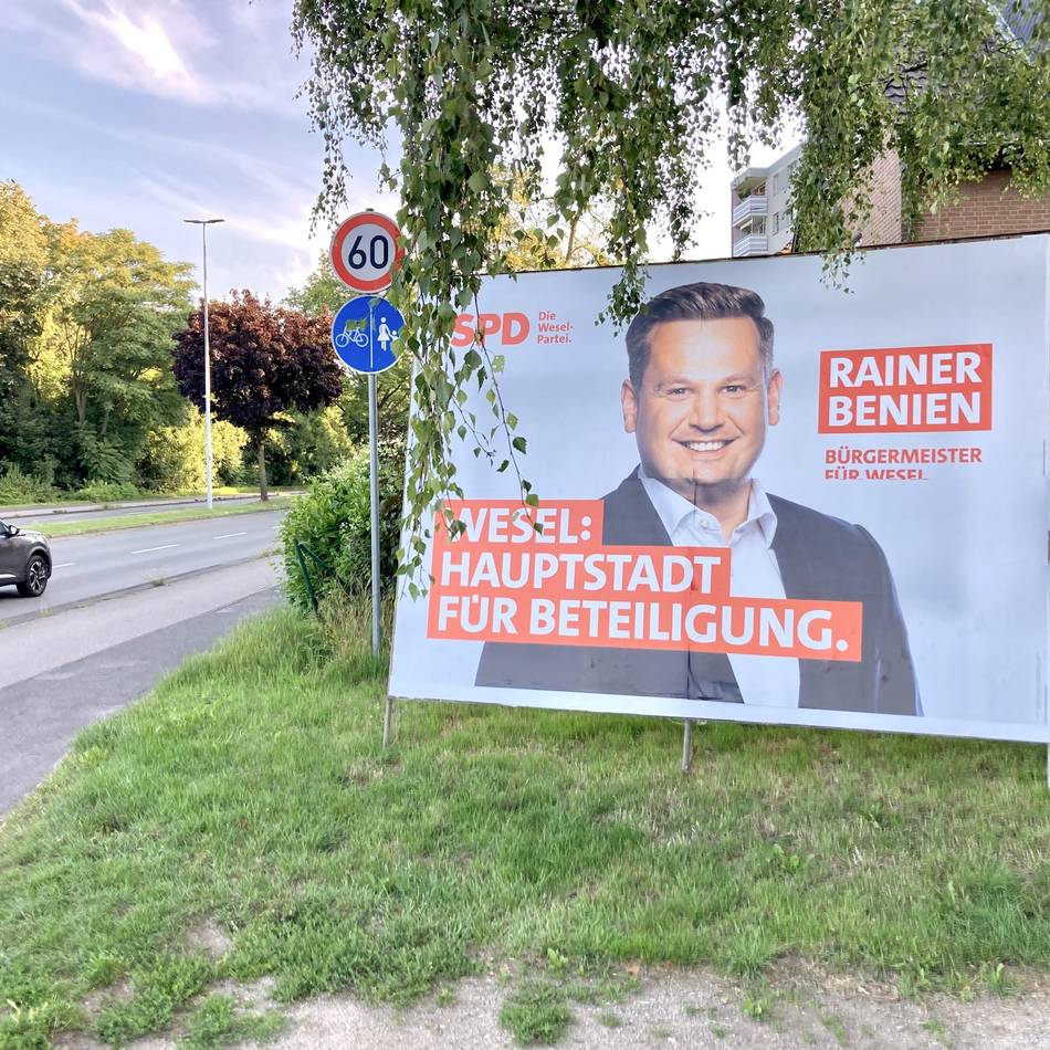 Kommunalwahlkampf in Wesel: Verstoß gegen Ehrenkodex? – Ärger über vorzeitig aufgestellte Wahlwerbung