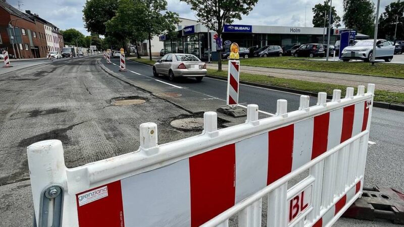 Von Spureinziehung bis Vollsperrung: So steht es um die Baustellen in Mönchengladbach