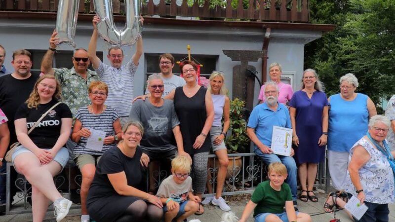 Ritterstraße und Kurfürstenstraße in Rheinberg: Pumpennachbarschaft feierte ihr 70-jähriges Bestehen