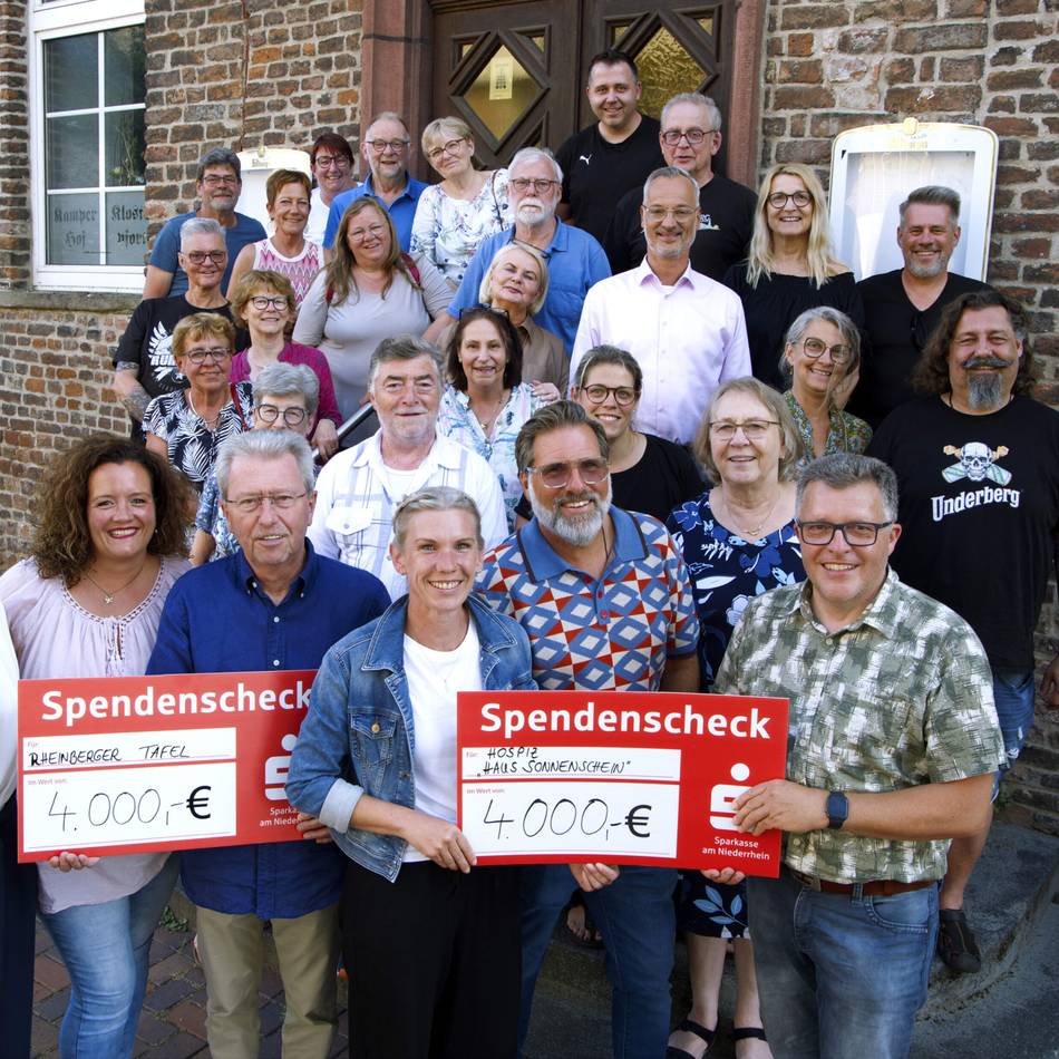 Rheinberger Nachbarschaften spenden: Die zweite Gourmetmeile wirkt nach