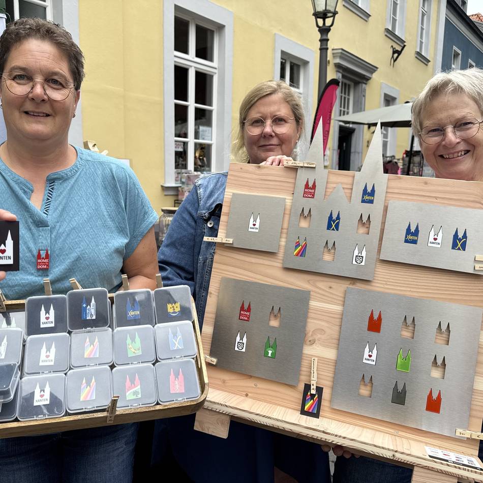 „Xanten DomPin“: Xantens Dom gibt’s jetzt zum Sammeln und Anstecken