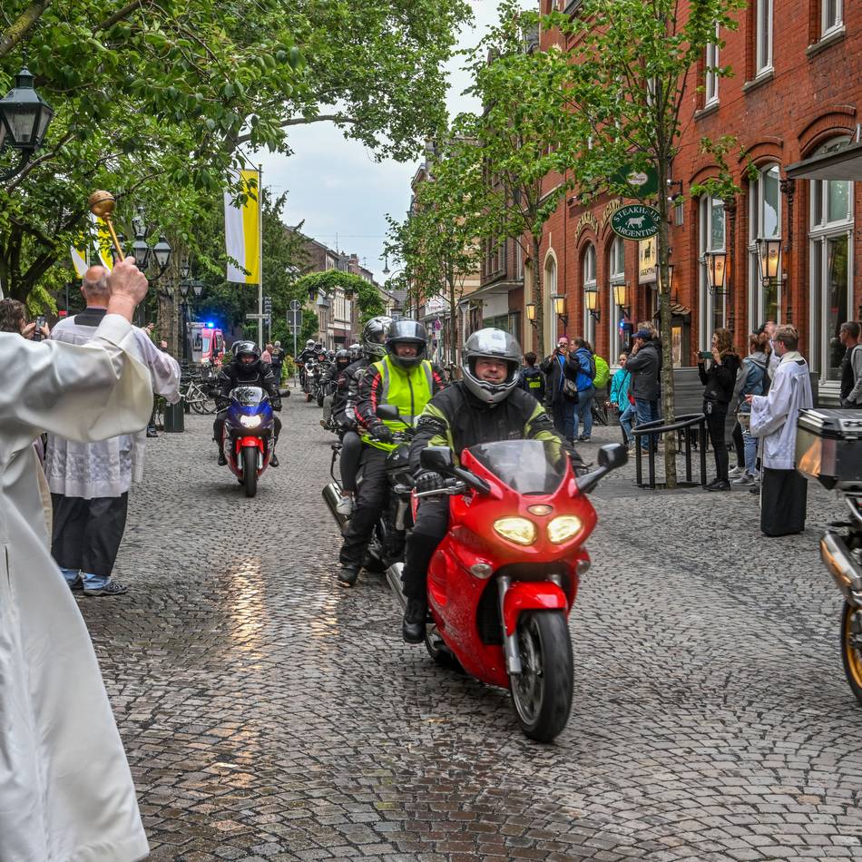 Motorradwallfahrt steht an: Die schweren Maschinen fahren wieder zu Maria nach Kevelaer