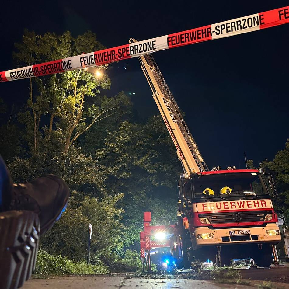 Zwei Einsätze für die Feuerwehr: Neuss vom Unwetter weitgehend verschont