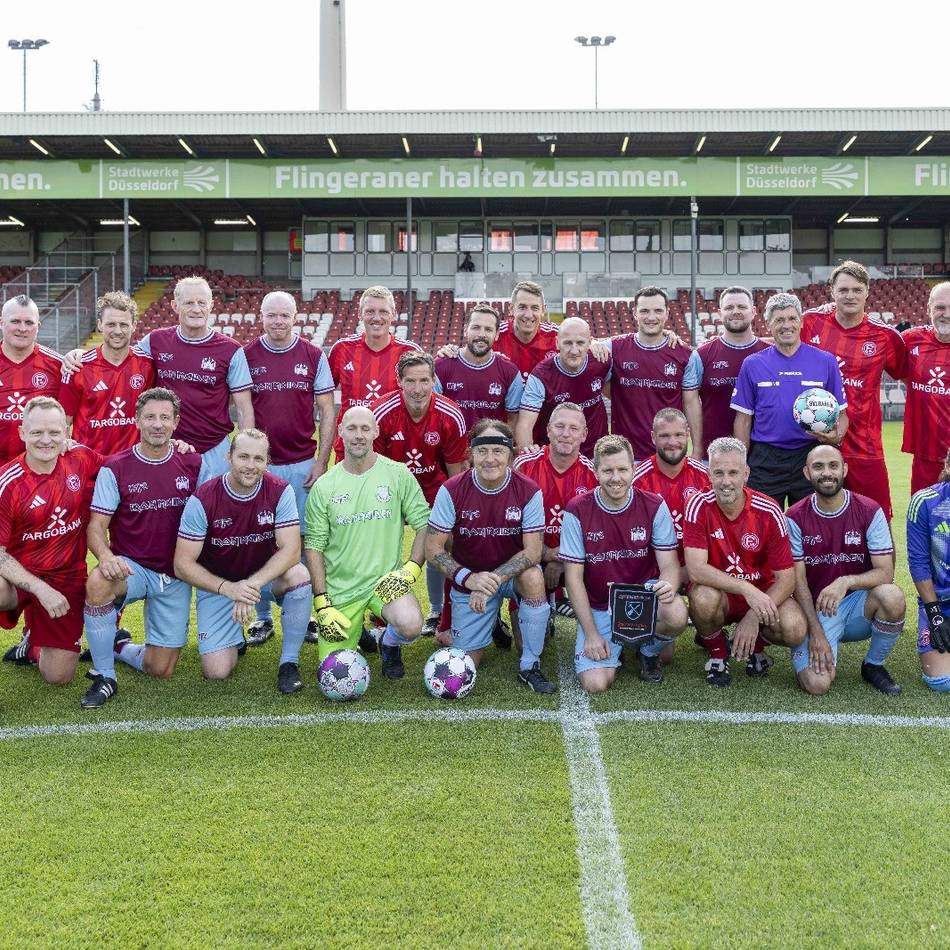 Iron Maiden am Flinger Broich: Mit Langeneke und Co. – Fortuna & Friends bestritt ein ungewöhnliches Spiel