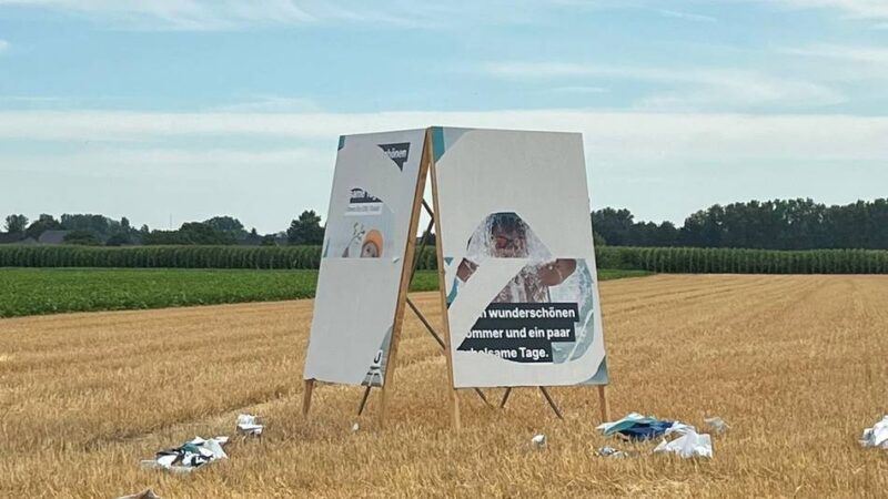 Wahlplakat in Kaarst nach nur einem Tag zerrissen: „Angriff auf den fairen demokratischen Wettbewerb“