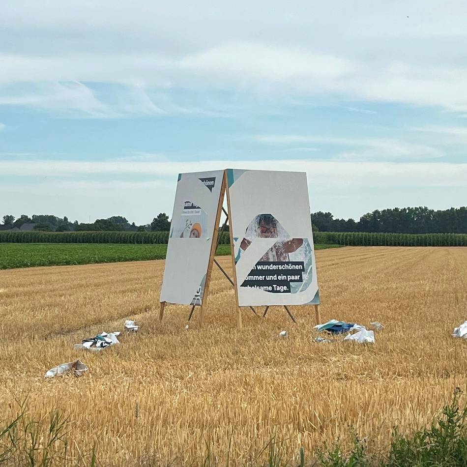 Wahlplakat in Kaarst nach nur einem Tag zerrissen: „Angriff auf den fairen demokratischen Wettbewerb“