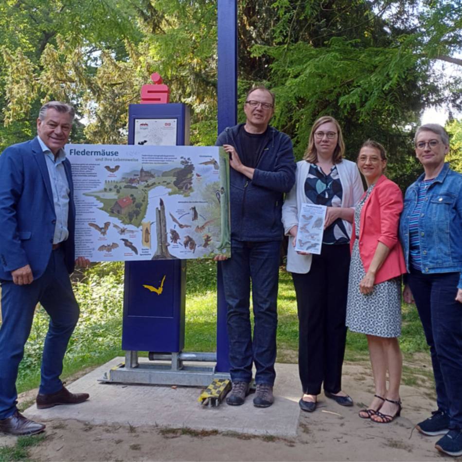 Natur und Umweltschutz in Brüggen: Fledermausdetektor am Burggraben