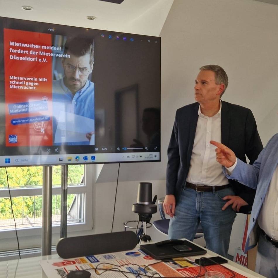 Anzeige geht direkt an die Wohnungsaufsicht: Mietwucher-Tool des Düsseldorfer Mietervereins – „Wir wollen der Stadt Druck machen“