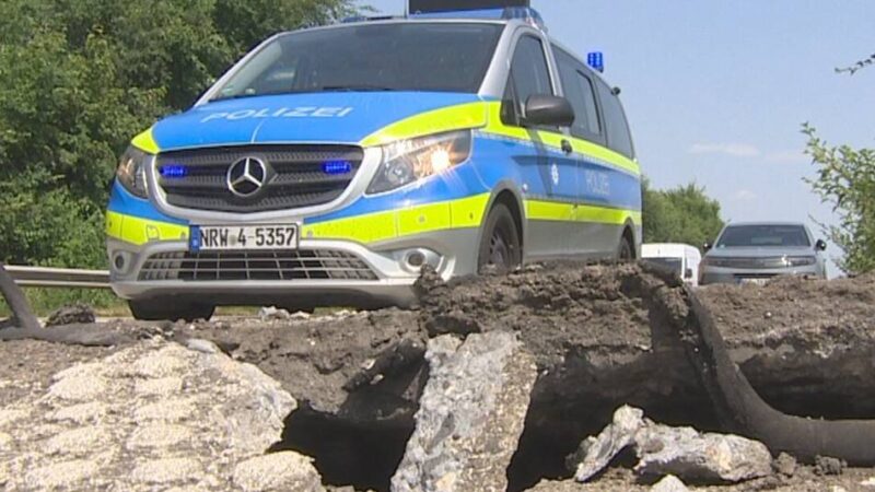 A40 zwischen Kempen und Straelen: Gefährliche Blow-ups – Hitze reißt die Autobahn auf