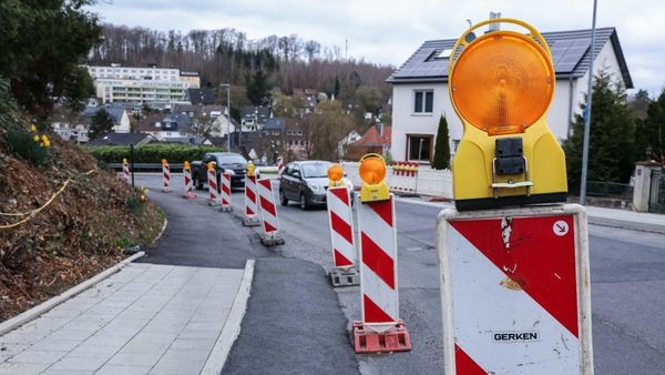 Baustelle an der Bogenstraße in Velbert macht Pause