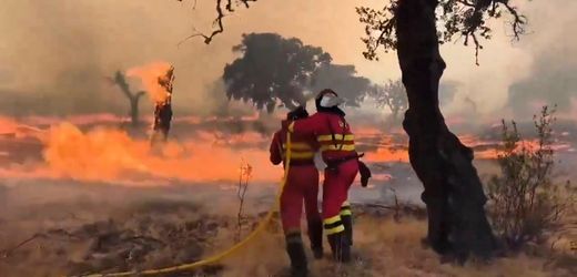 Spanien: Waldbrände zwingen Menschen, ihre Häuser zu verlassen