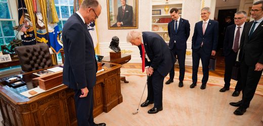 Donald Trump empfängt Friedrich Merz und Co.: Kuscheln und Kuschen im Oval Office