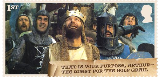 Monty Python: Royal Mail veröffentlicht Briefmarken mit Szenen aus »Ritter der Kokosnuss«