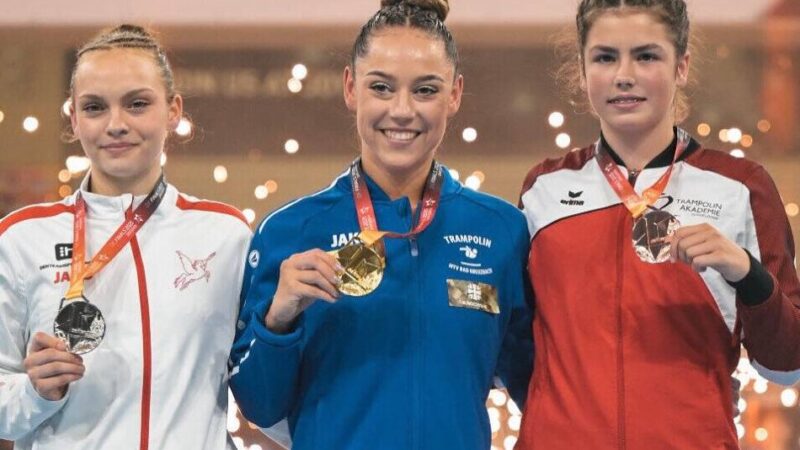 Die Nachwuchsturnerin vom TV Unterbach: Zwölfjährige Mila Welling holt sensationell Bronze