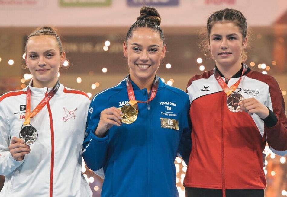 Die Nachwuchsturnerin vom TV Unterbach: Zwölfjährige Mila Welling holt sensationell Bronze
