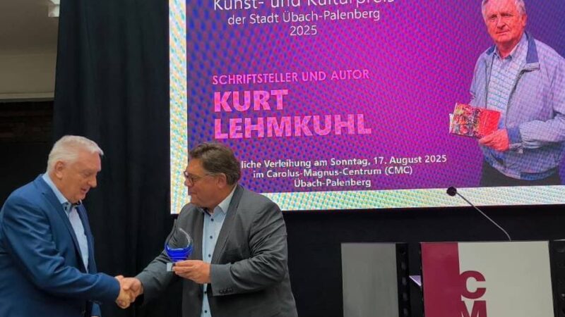 Autor aus Erkelenz: Kunst- und Kulturpreis für Kurt Lehmkuhl