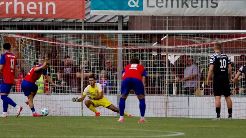 Erstes Auswärtsspiel in der Oberliga: Führung, Rückstand, Ausgleich  – KFC Uerdingen müht sich zum Punkt in Sonsbeck