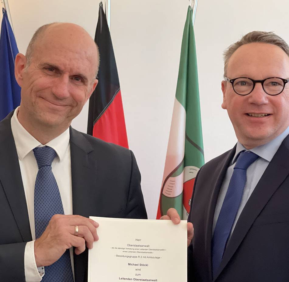 Ernennung durch NRW-Justizminister Limbach: Michael Stöckl ist neuer Leiter der Staatsanwaltschaft Kleve
