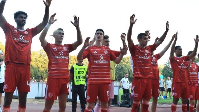 Gerade nochmal gut gegangen: Dieser Pokalabend in Schweinfurt hätte für Fortuna auch dramatisch enden können