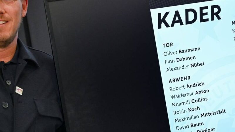 Kader steht fest: Nagelsmann holt drei Neulinge – ohne Sané in die WM-Quali