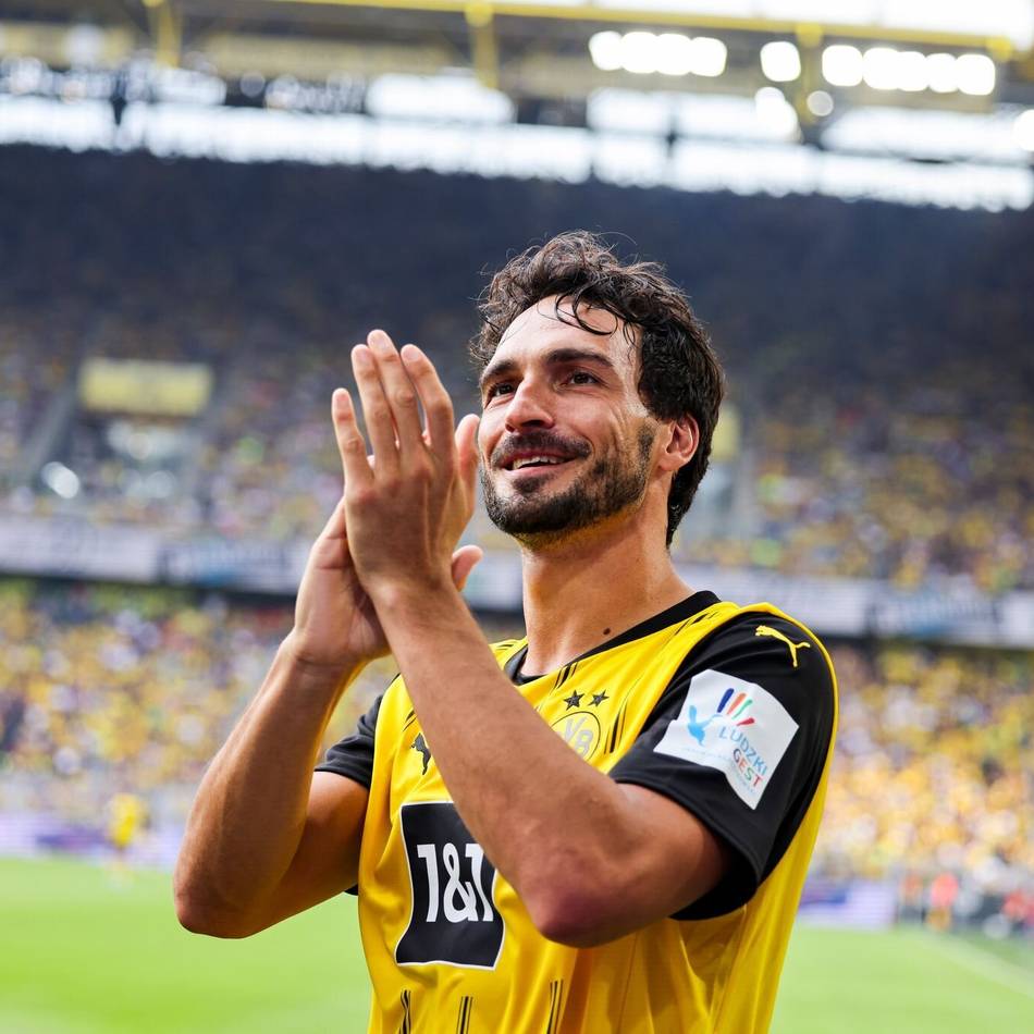 Abschied bei Saisoneröffnung: Hummels trägt noch einmal das BVB-Trikot