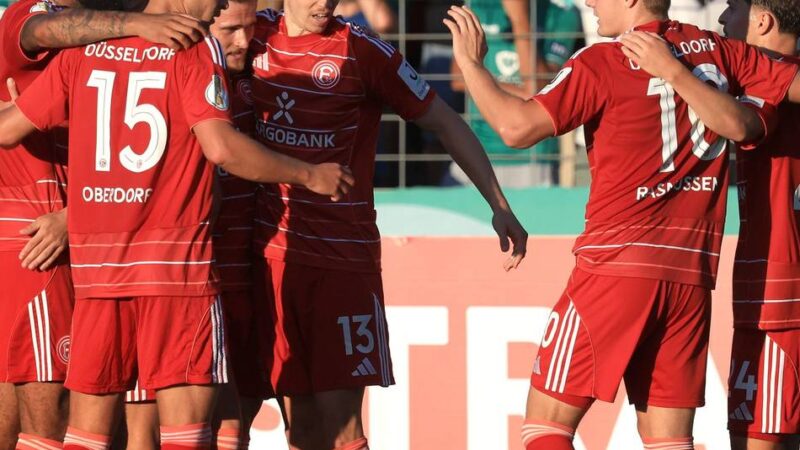 4:2-Sieg in Schweinfurt: Fortuna zieht mit viel Mühe in die zweite Pokalrunde ein