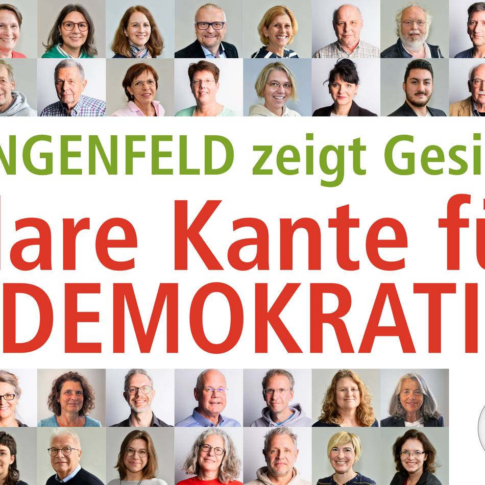 In Langenfeld: „Wir für Demokratie“ stellt Plakatkampagne im Rathaus-Foyer aus