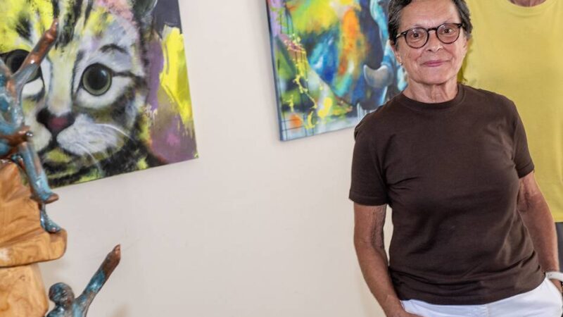 Ausstellung in Düsseldorf-Benrath: Spuren mit dem Pinsel hinterlassen