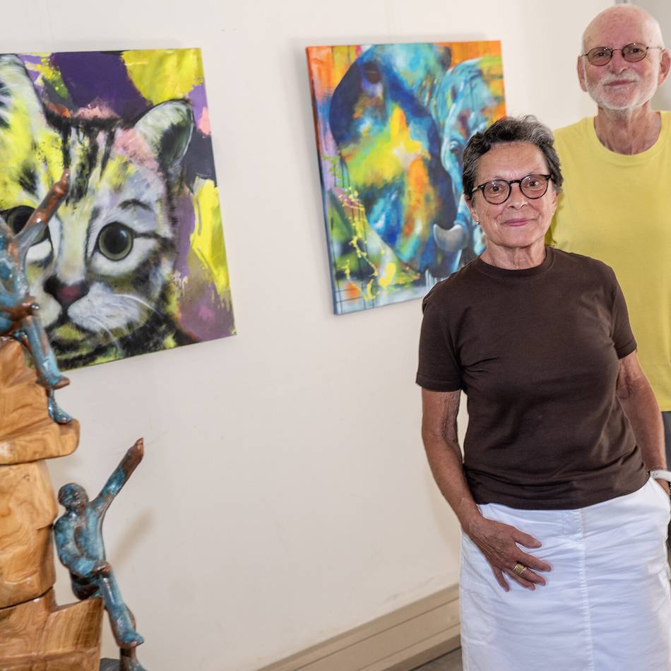 Ausstellung in Düsseldorf-Benrath: Spuren mit dem Pinsel hinterlassen