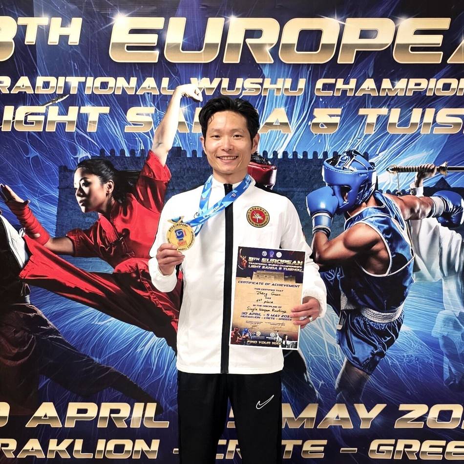 In der Kampfsportart Wushu: Zweifacher Europameister aus Hinsbeck