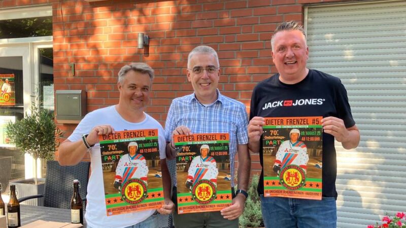 Eishockey-Legende wird 70: Eine große Party für Dieter Frenzel und den EC Ratingen