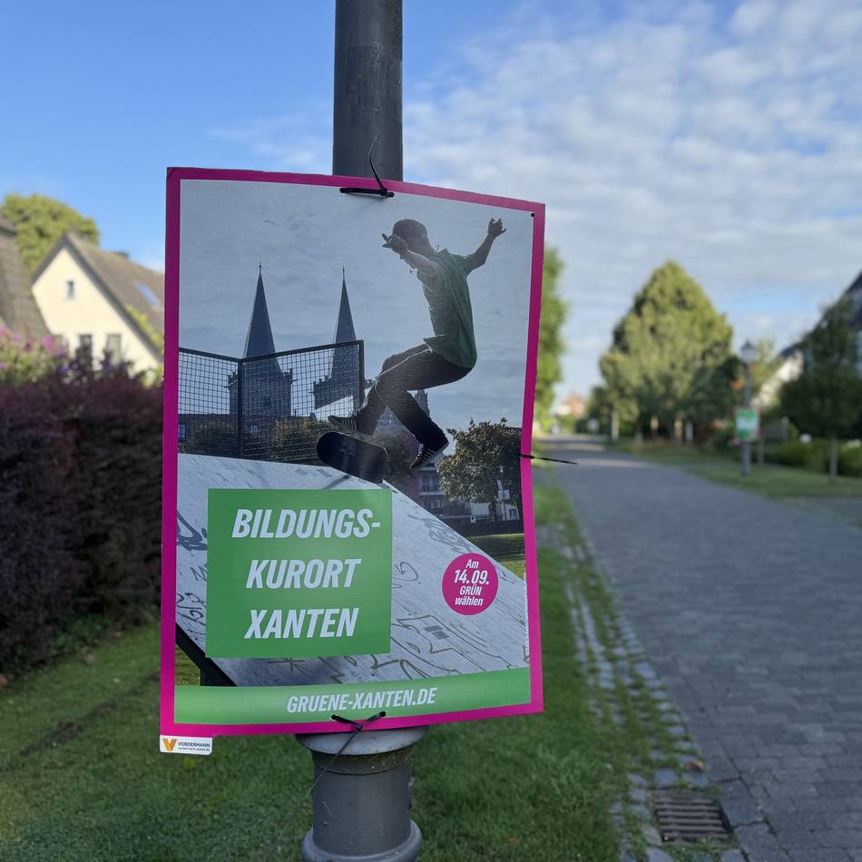 Kommunalwahl in Xanten: Grüne verzichten weitgehend auf Wahlwerbung im Stadtkern