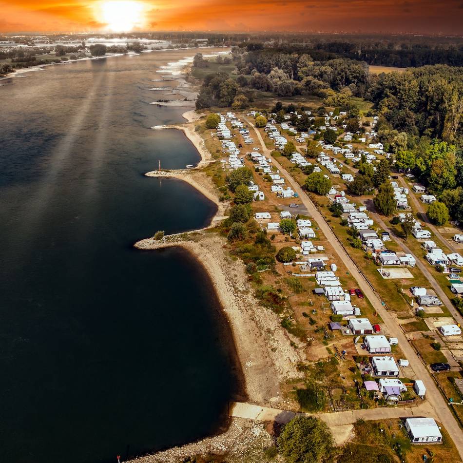 Idyllische Anlage „Rheinblick“ : Campingplatz in Baumberg fast immer ausgebucht