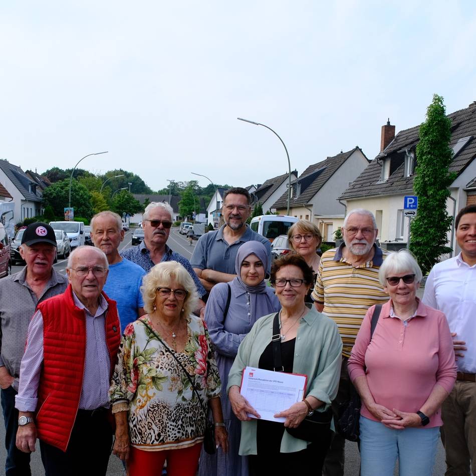Wolbero- und Buschstraße in Neuss: Anwohner sammeln Unterschriften für Tempo 30