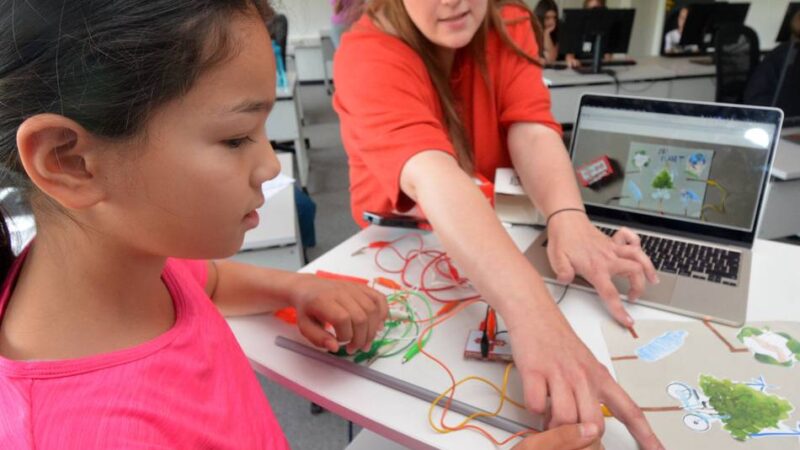 Digitale Bildung im Ferienprogramm: Kreativität trifft Technik: Kinder gestalten sprechende Plakate