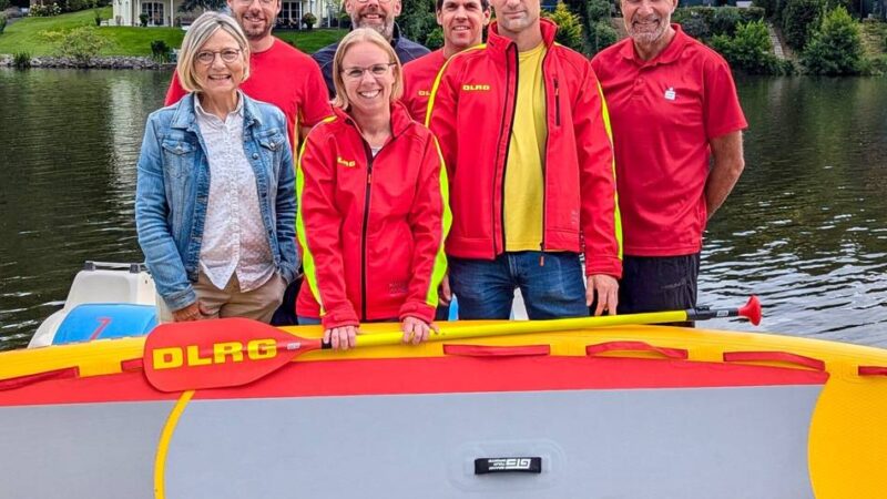 Neuanschaffung durch Spende: DLRG Waldniel ab sofort auch mit SUP-Board unterwegs
