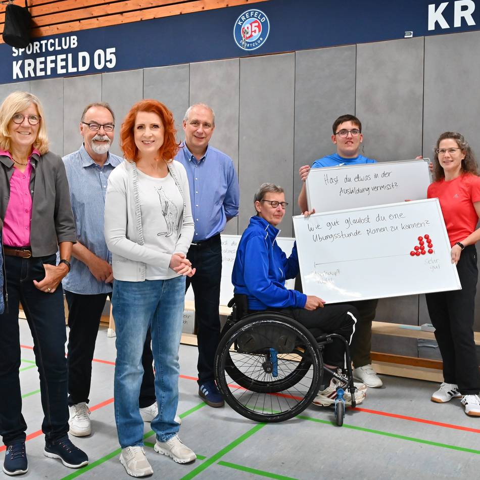 Deutschlandweit einmaliges Projekt in Krefeld: Monica Lierhaus ist Botschafterin – Trainerlizenz gibt es auch mit Handicap