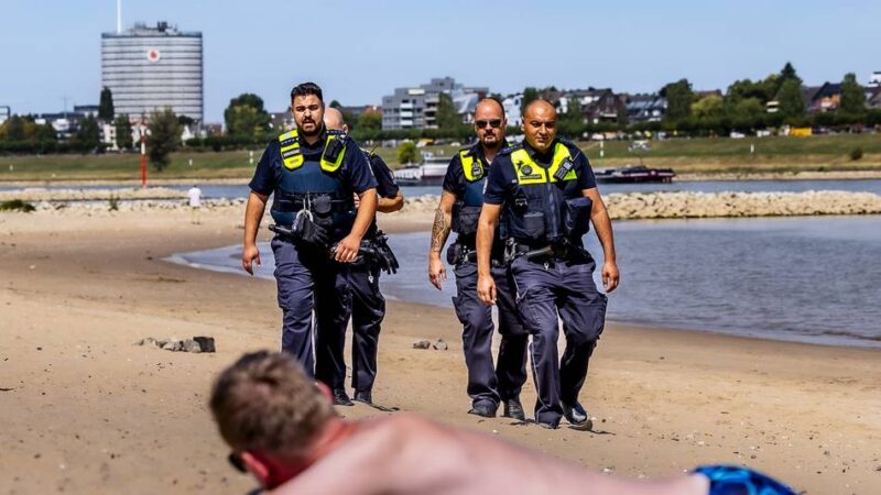 Rhein in Düsseldorf: Ordnungsamt scheut keine hohen Bußgelder zum Start des Badeverbots
