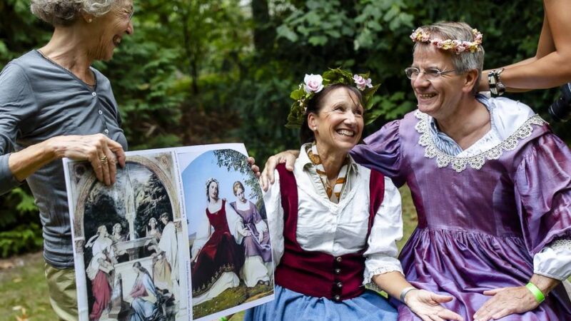 Beim Malkasten-Sommerfest: Düsseldorfer schaffen lebendige Kunstwerke