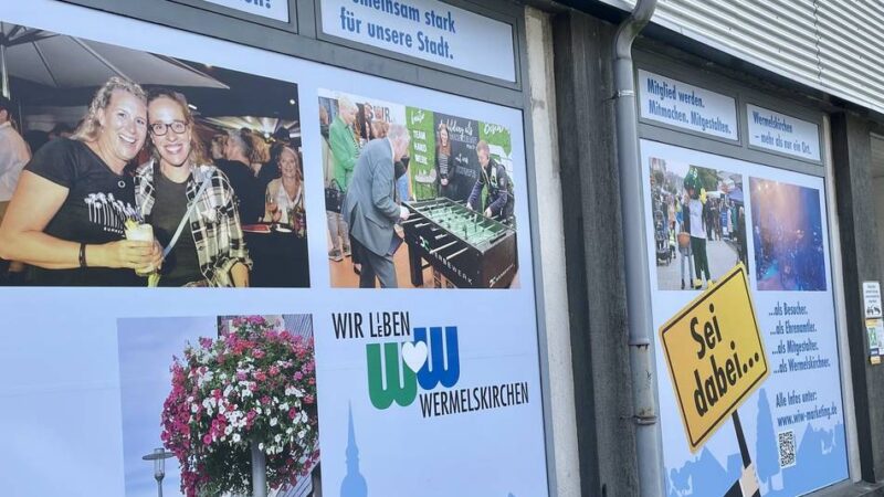 Einzelhandel in Wermelskirchen: Warum eine Schaufensterfront zur Werbefläche wird